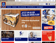 Tablet Screenshot of aldi-suisse.ch